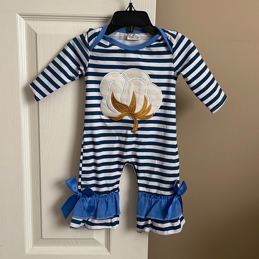Cotton Print Onesie- GIRLS